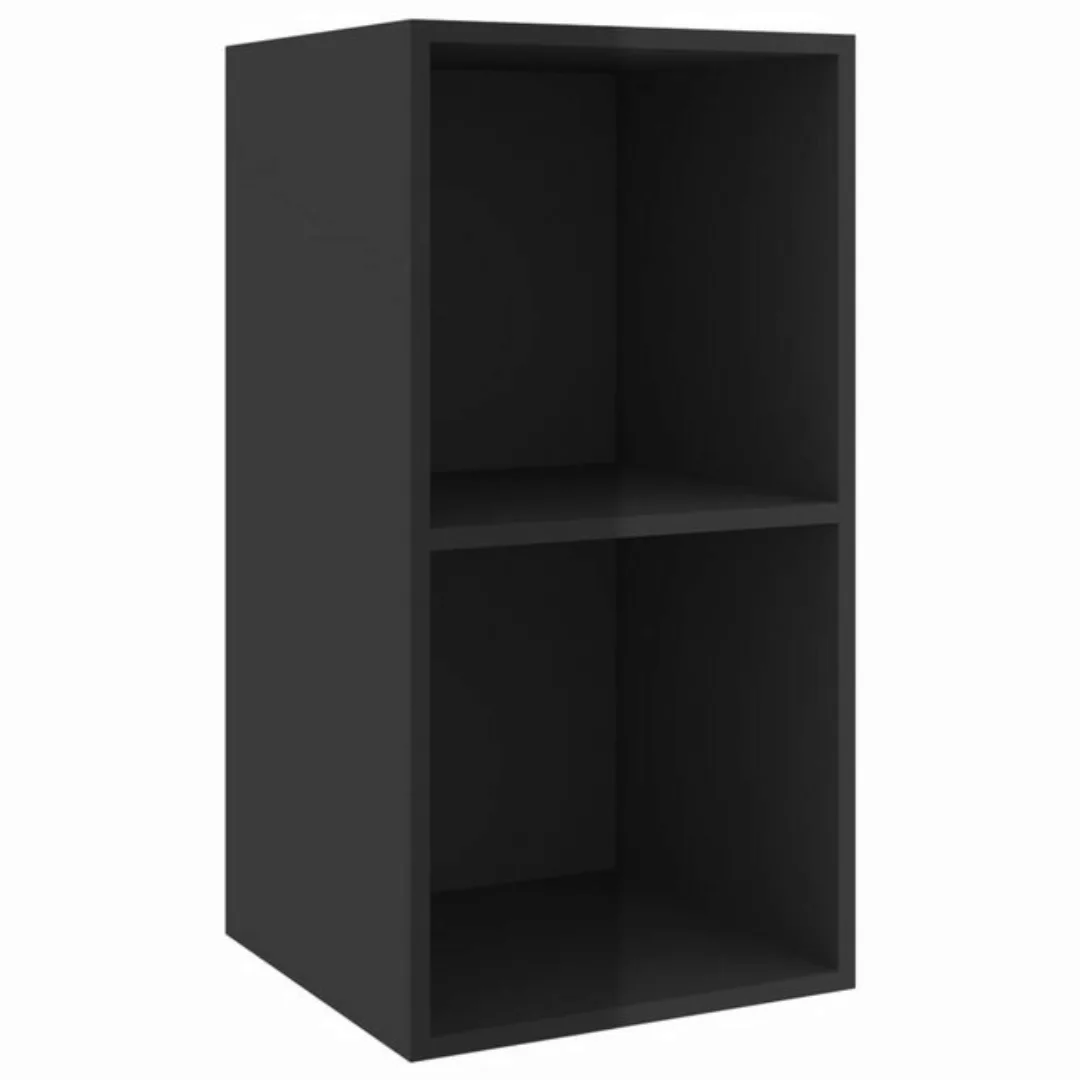 vidaXL TV-Schrank TV-Wandschrank Hochglanz-Schwarz 37x37x72 cm Spanplatte günstig online kaufen