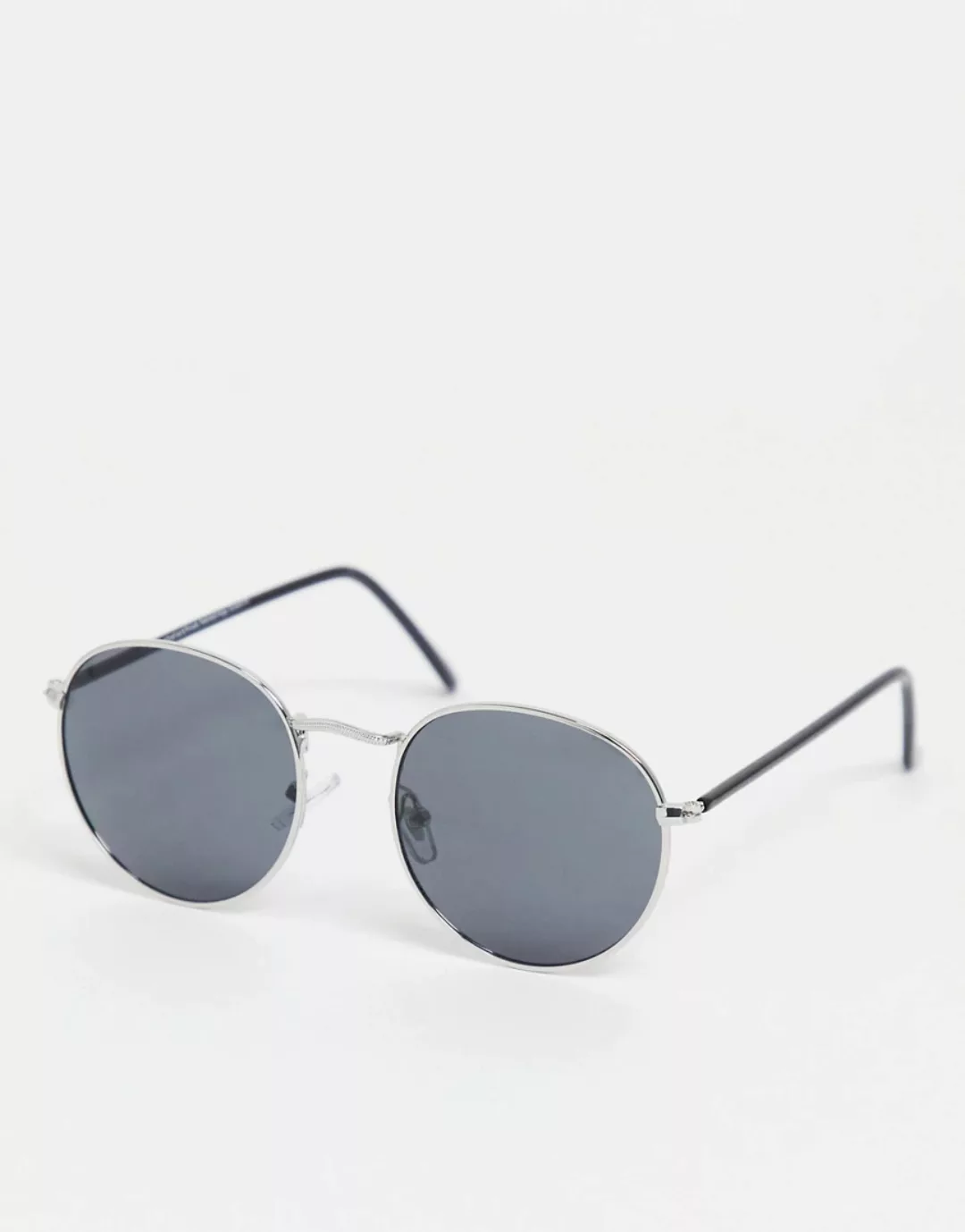 Accessorize – Runde Sonnenbrillen mit silbernem Rahmen günstig online kaufen