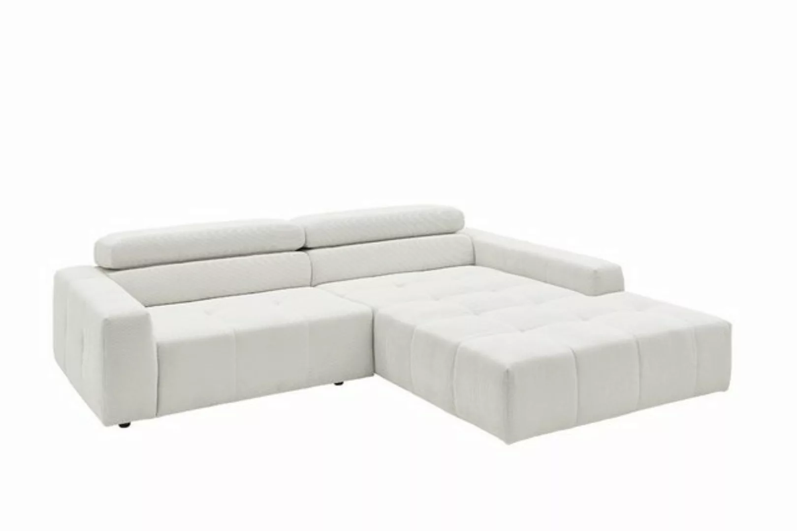 KAWOLA Ecksofa RENO, Sofa Feincord, mit od. ohne Sitzvorzug, versch. Farben günstig online kaufen