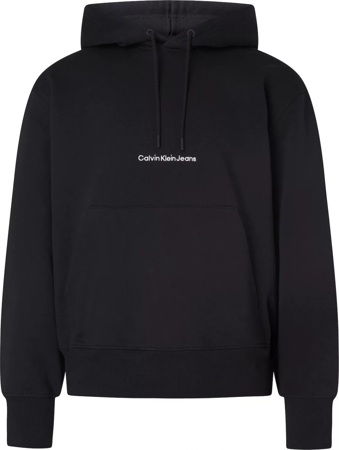 Calvin Klein Jeans Plus Hoodie mit Logostickerei vorne auf der Brust günstig online kaufen