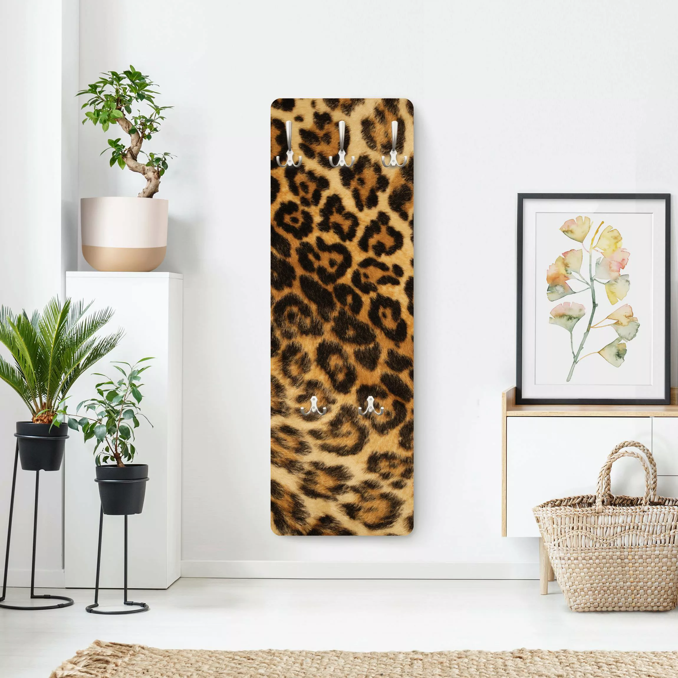 Wandgarderobe Holzpaneel Jaguar Skin günstig online kaufen