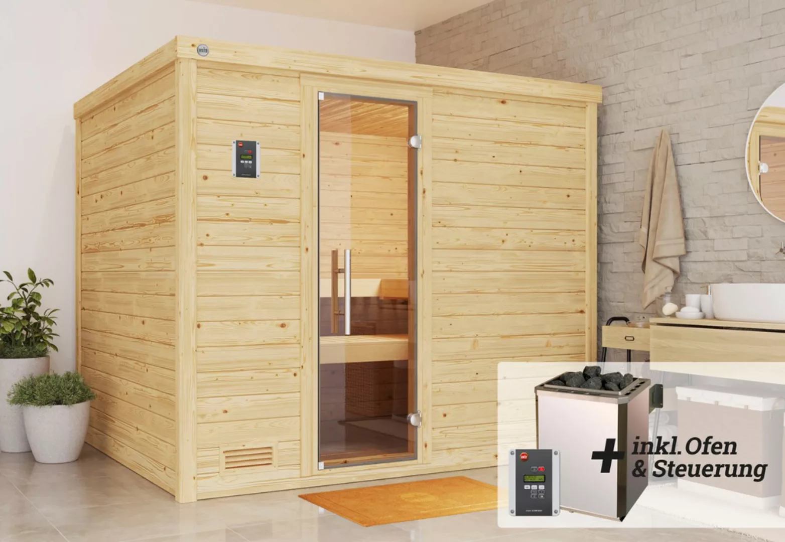 weka Sauna »Bergen«, (Set) günstig online kaufen