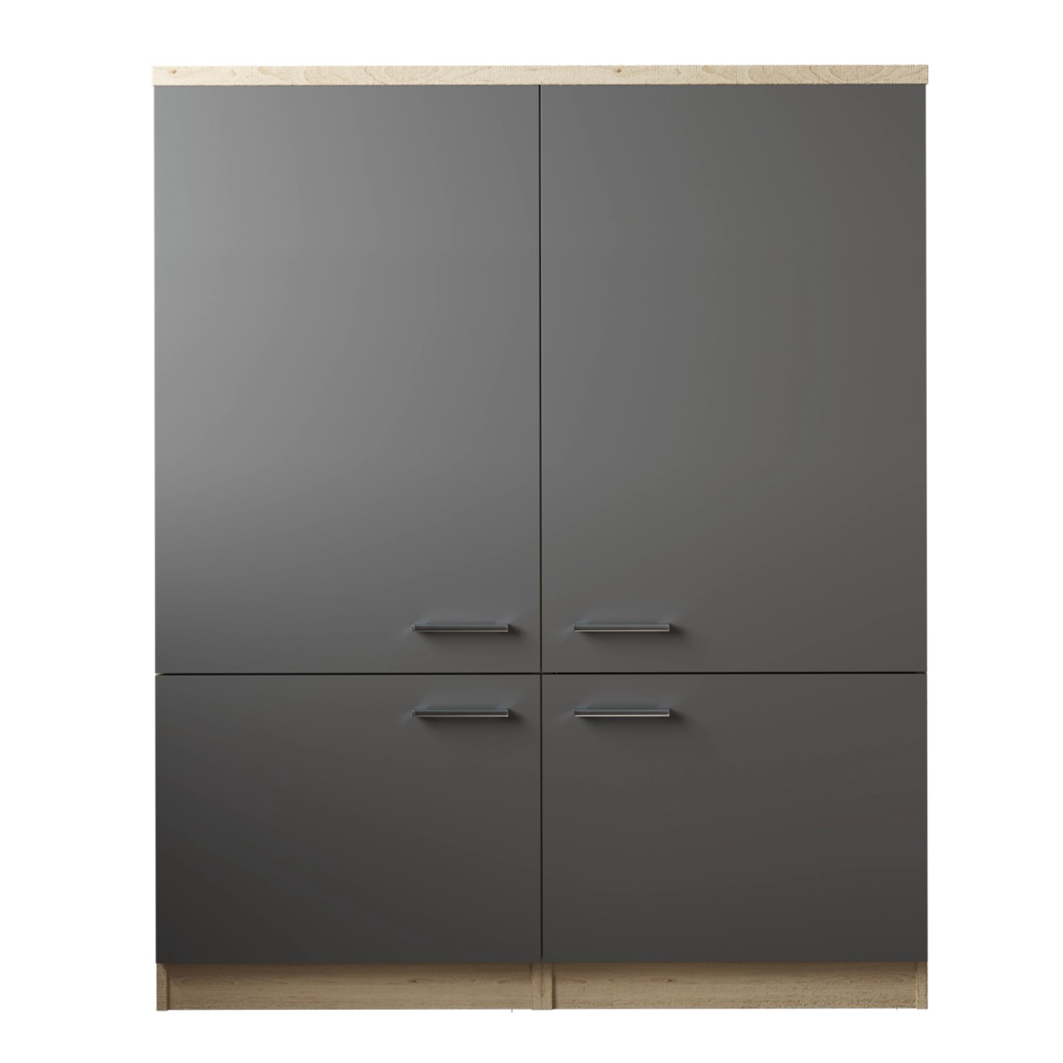 Respekta Küchenmöbel-Set 11 Merle 120 cm Grau günstig online kaufen
