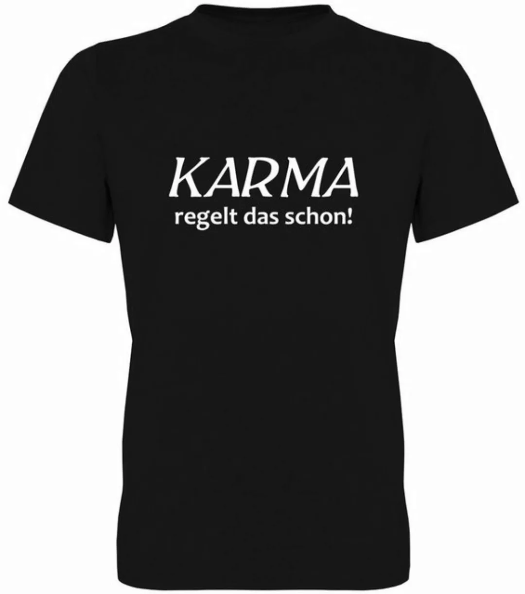 G-graphics T-Shirt Karma regelt das schon! Herren T-Shirt, mit Frontprint, günstig online kaufen