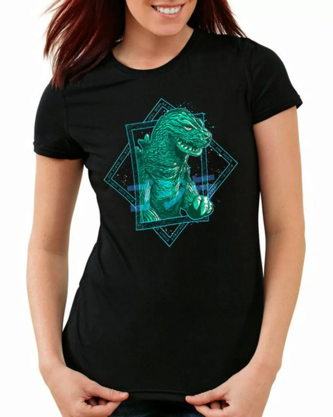 style3 T-Shirt Gojira Blue kinofilm japan monster godzilla günstig online kaufen