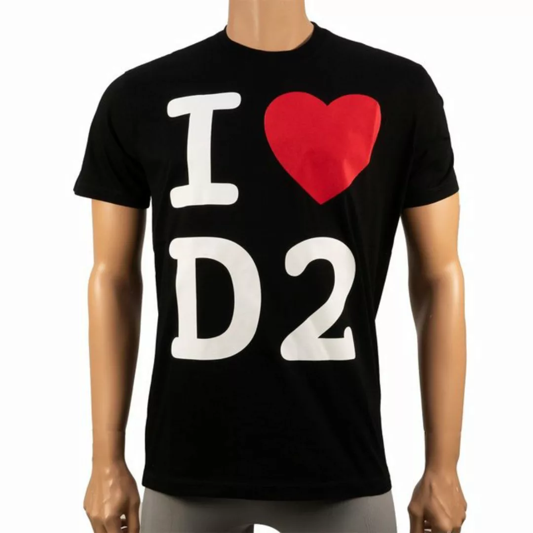 Dsquared2 T-Shirt I love D2 schwarz günstig online kaufen