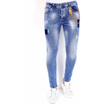 Local Fanatic  Slim Fit Jeans Jeans Mit Farbspritzer günstig online kaufen