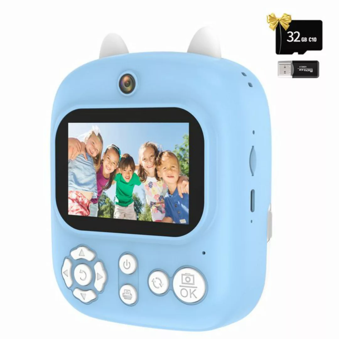 BlingBin Sofortbildkamera Kinder, Dual Lens Digitalkamera HD-Digital-Selfie günstig online kaufen