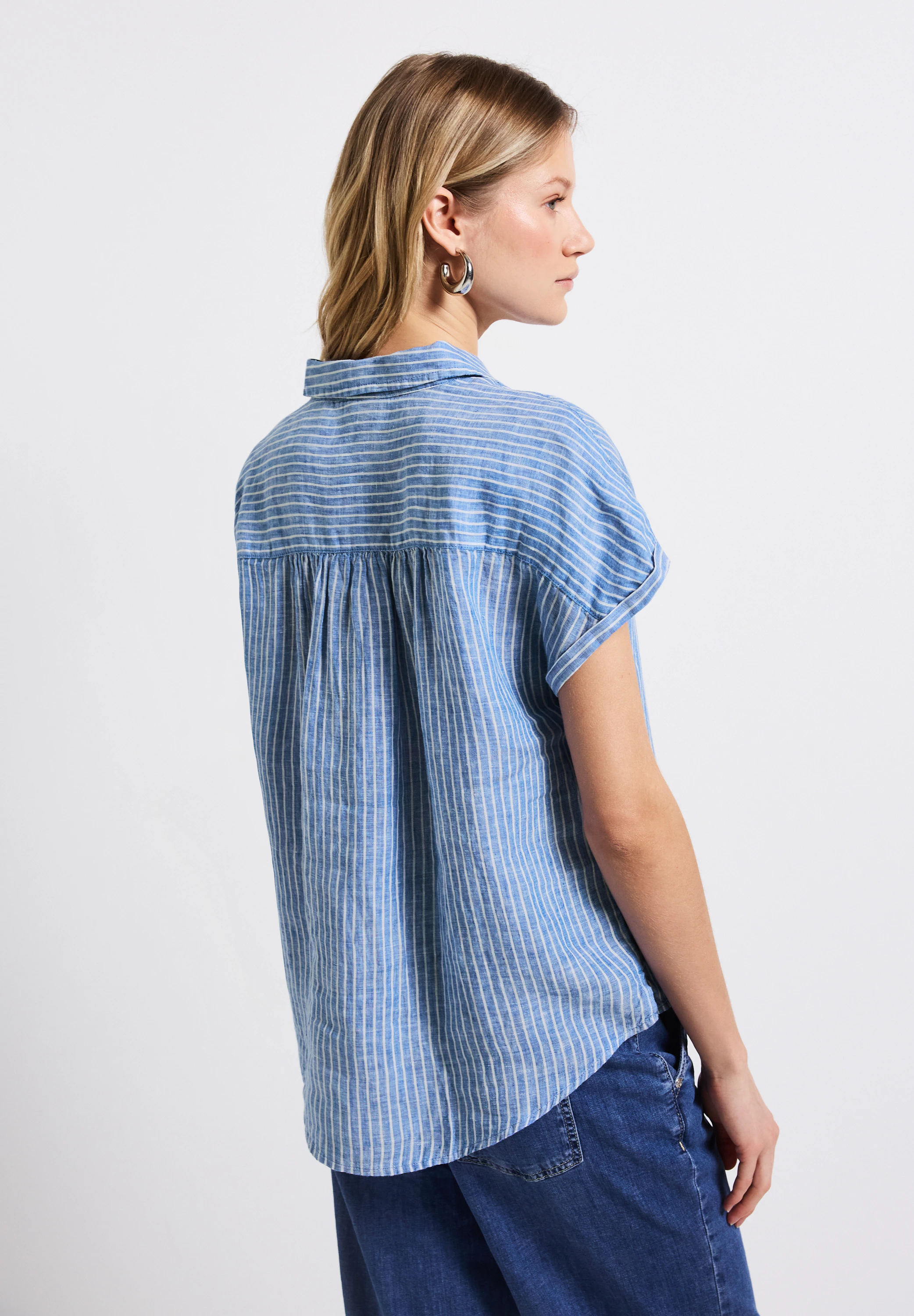 STREET ONE Hemdbluse, mit Seitlichen Einschlitzen am Saum günstig online kaufen
