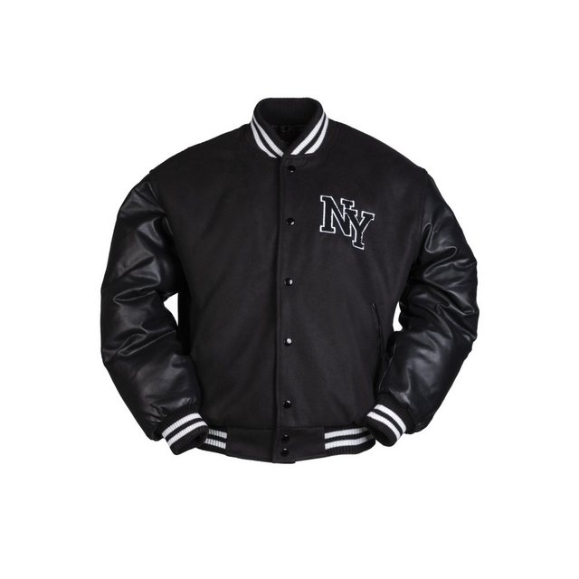 Mil-Tec Collegejacke NY BASEBALL JACKE M.PATCH SCHWARZ - XXL NY Schriftzug günstig online kaufen