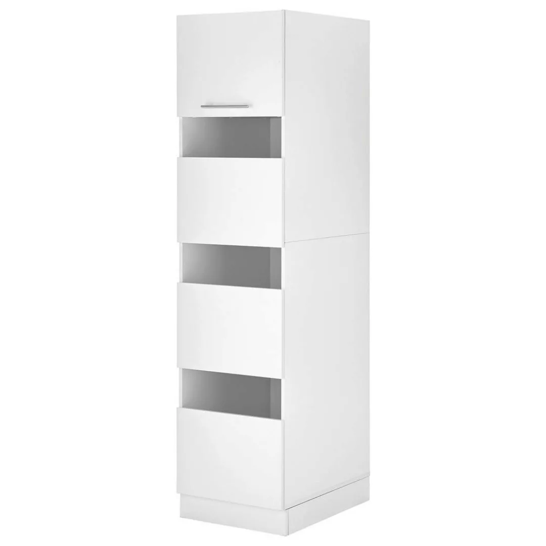 Respekta Wäscheschrank Clara 200 cm x 50 cm x 67,6 cm Weiß Matt günstig online kaufen