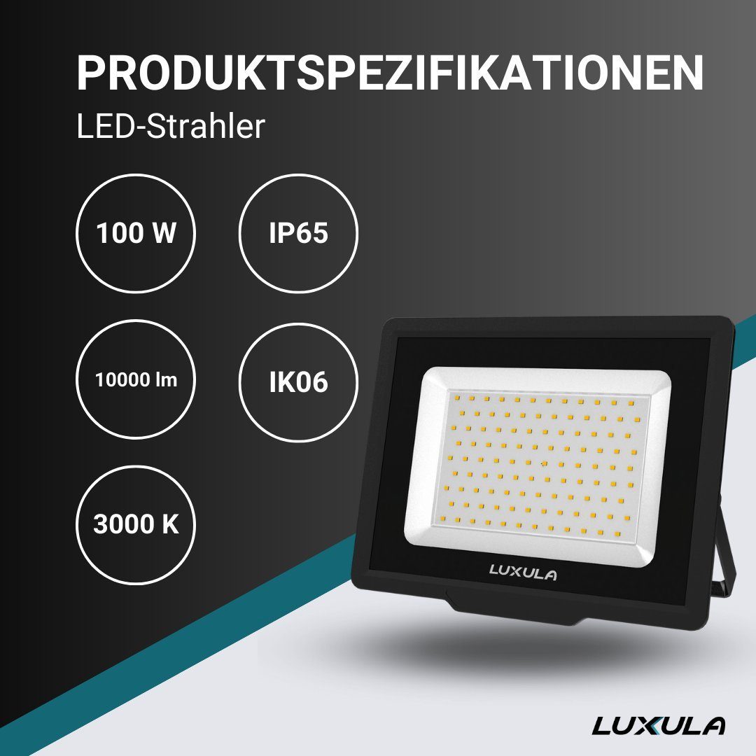 LUXULA LED Flutlichtstrahler LED-Fluter, 100 W, günstig online kaufen