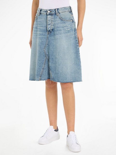 Tommy Hilfiger Jeansrock DNM RW RELAXED SKIRT MIO WRN Webrock im 5-Pocket-S günstig online kaufen