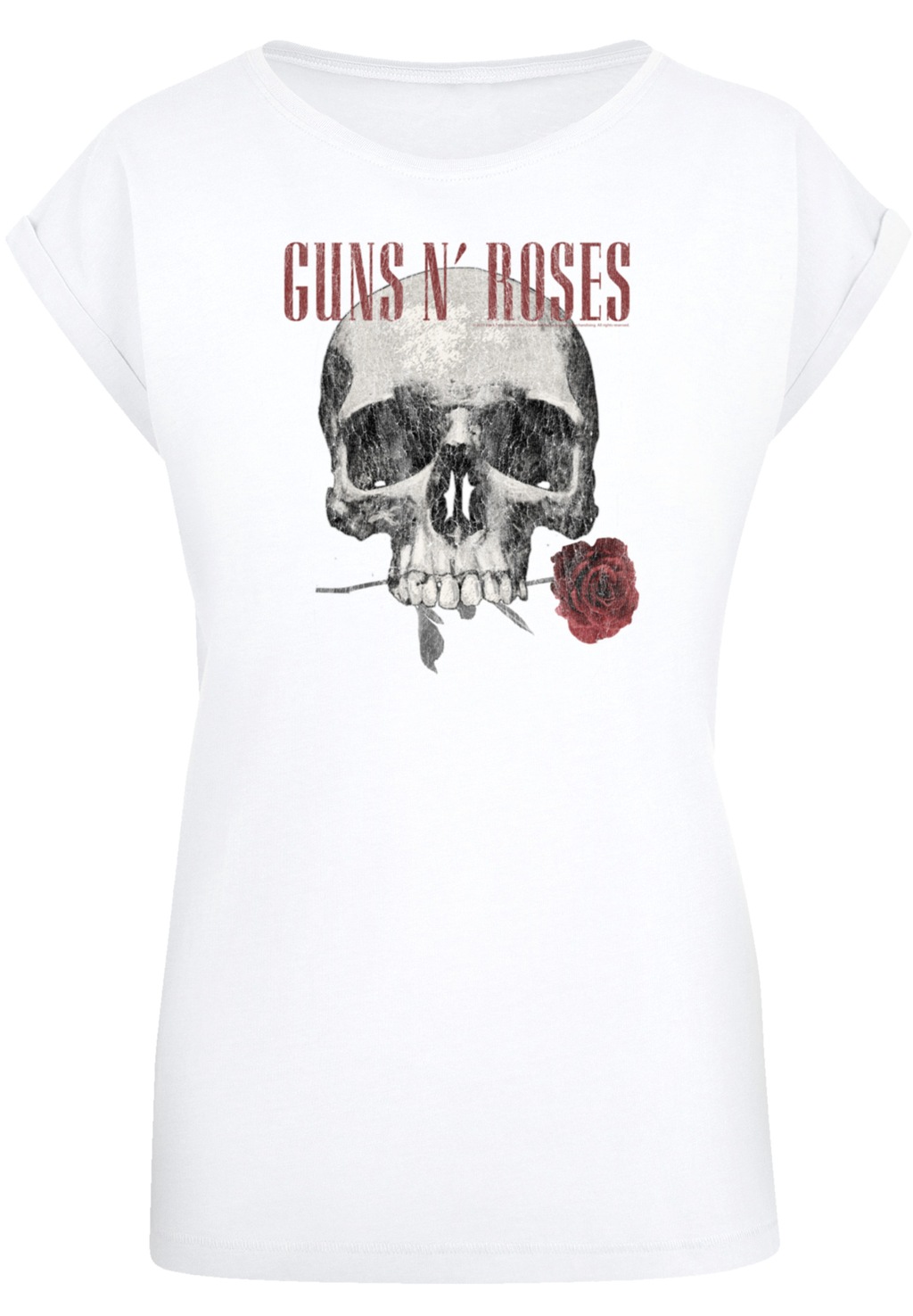 F4NT4STIC T-Shirt "Guns n Roses Flower Skull Rock Musik Band", Premium Qual günstig online kaufen