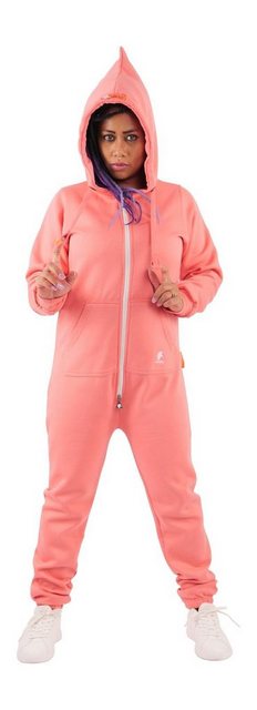 O'Poppy Jumpsuit Damen rose (1-tlg) mit Kapuze und Eingrifftaschen günstig online kaufen