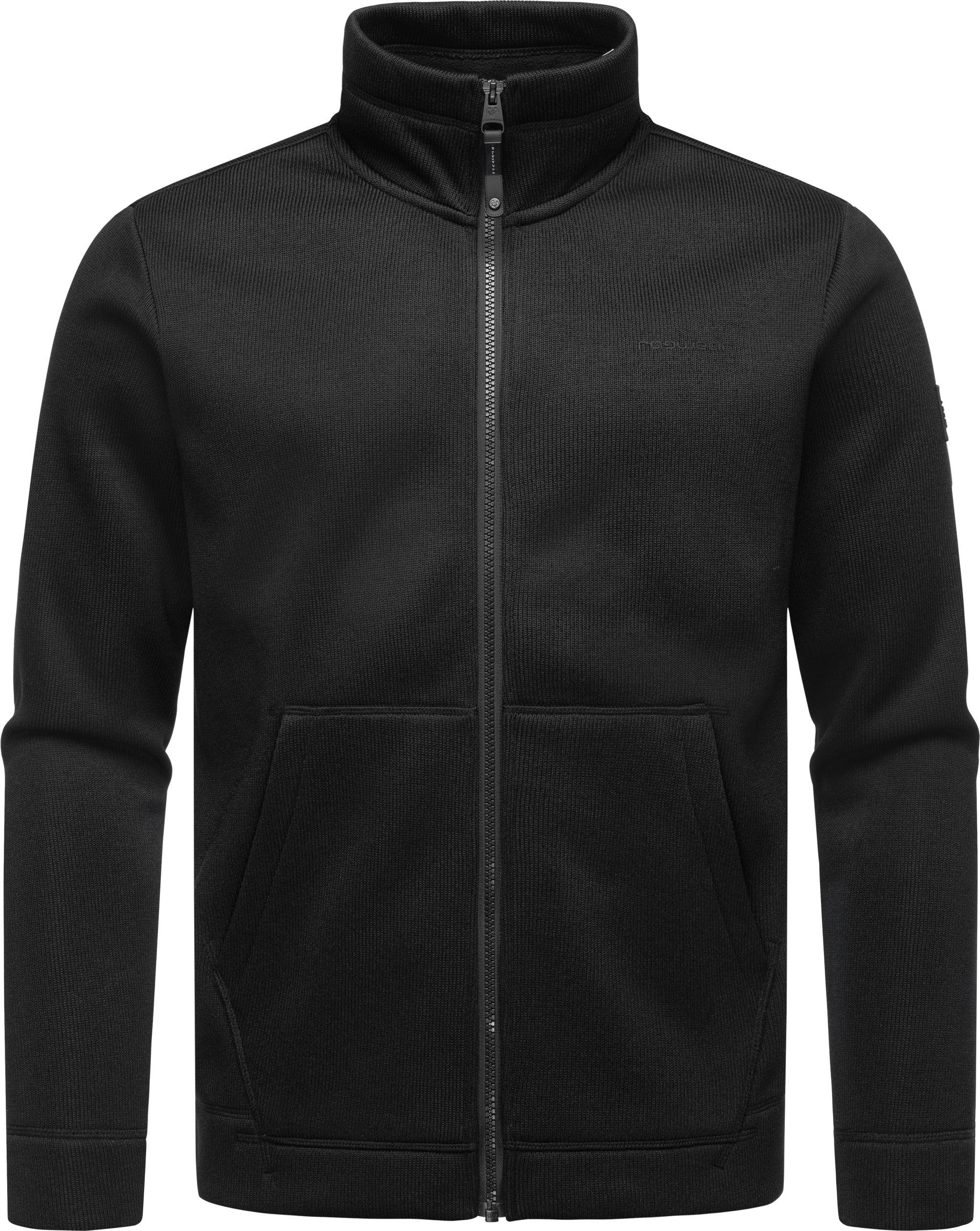 Ragwear Sweatjacke "Fabbian Collar", Herren Basic Feinstrick-Jacke günstig online kaufen