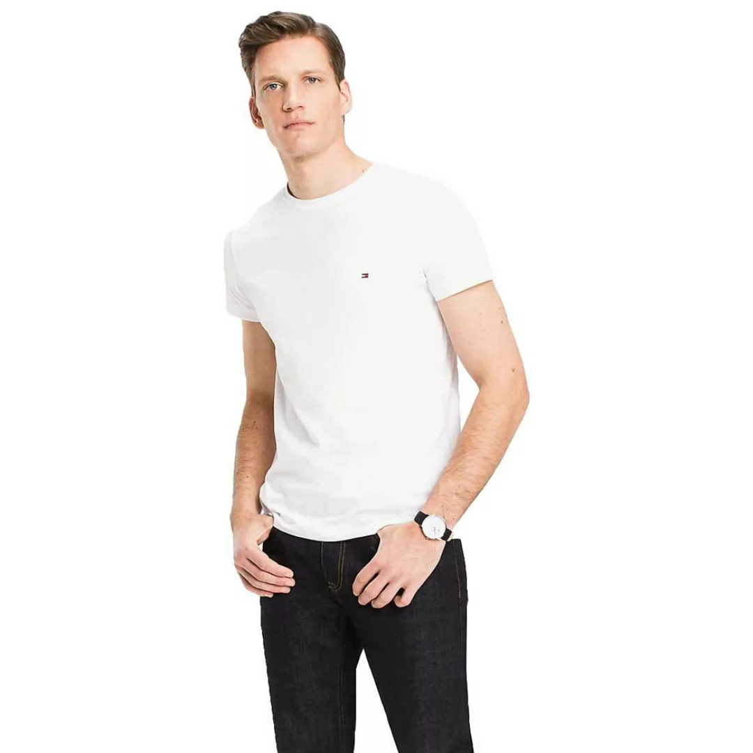 Tommy Hilfiger Core Stretch Slim Kurzärmeliges T-shirt S Bright White günstig online kaufen