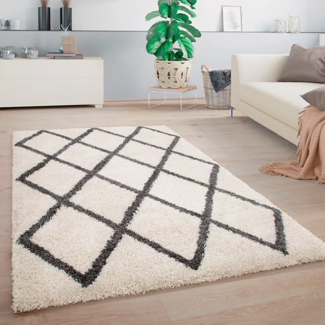 Paco Home Hochflor-Teppich »Arezzo 681«, rechteckig günstig online kaufen