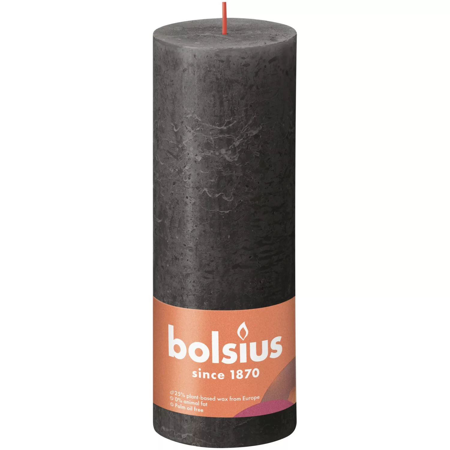 Bolsius Rustik-Kerze Shine 190/68 mm Stürmisches Grau günstig online kaufen