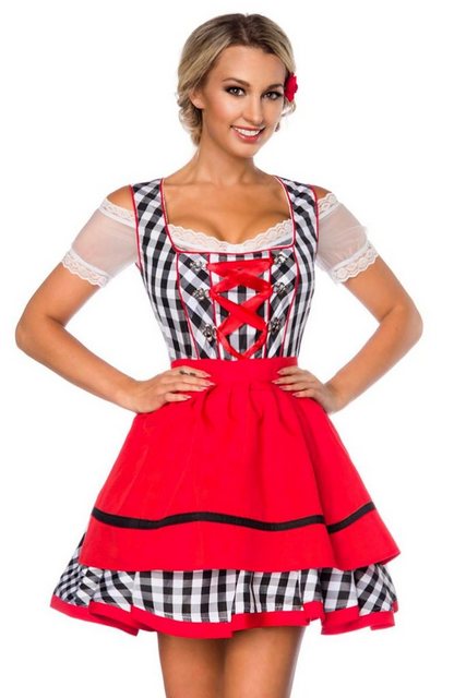 Dirndline Dirndl 2-tlg. Traditionelles Trachten Set: Mini Dirndl mit Schürz günstig online kaufen