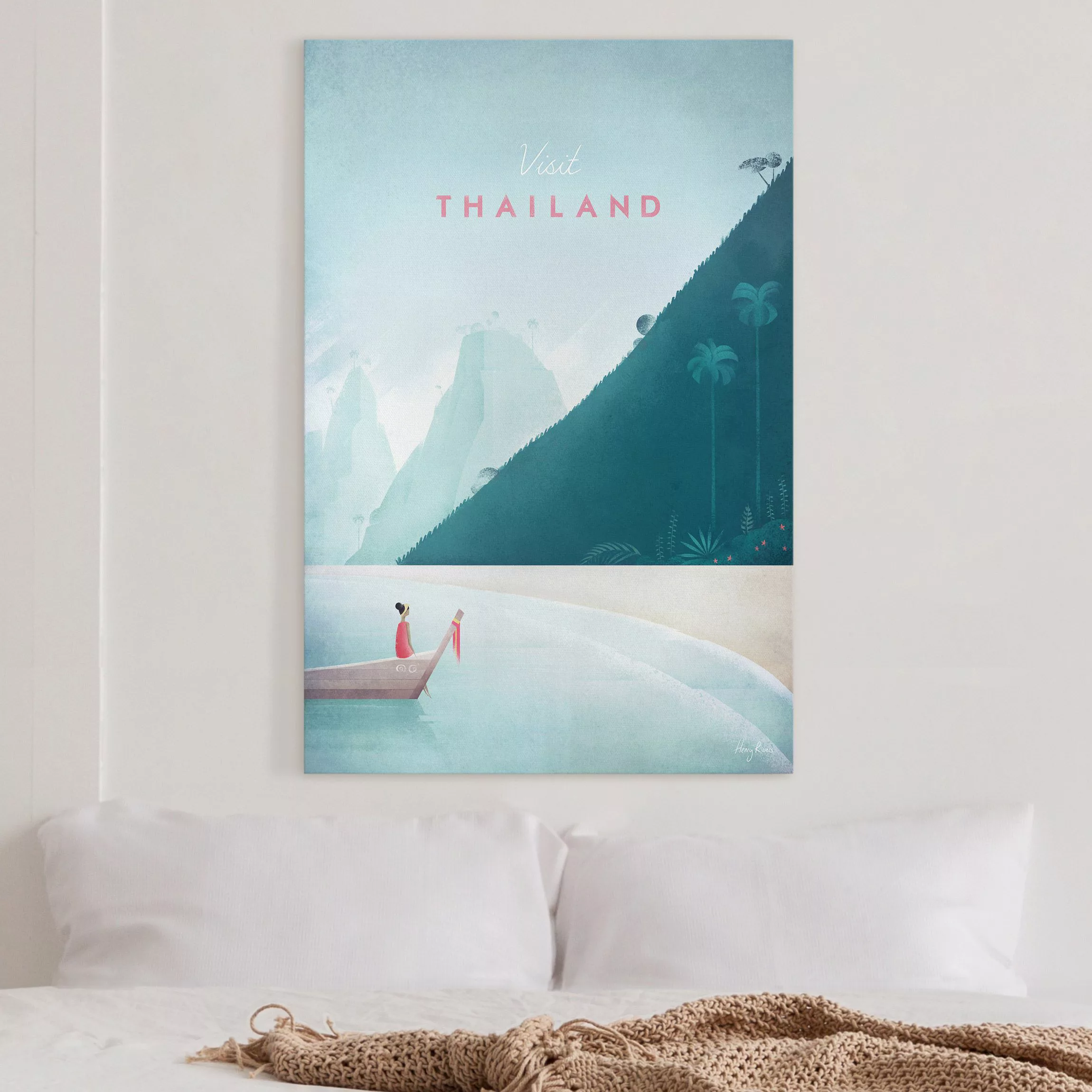 Leinwandbild Reiseposter - Thailand günstig online kaufen