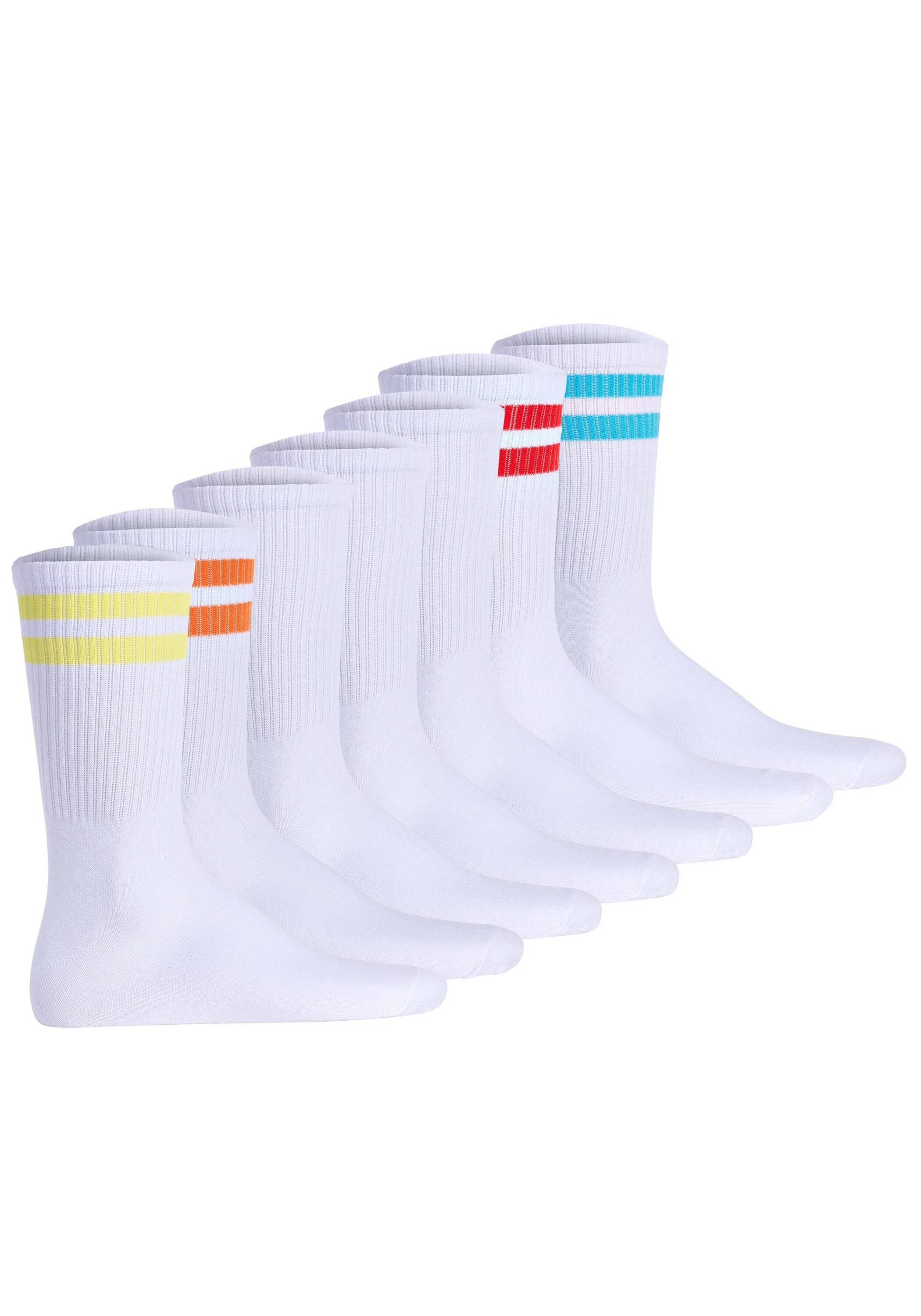 Jack & Jones Socken "Socken JACELI STRIPES TENNIS SOCK 7 PACK 7er Pack" günstig online kaufen