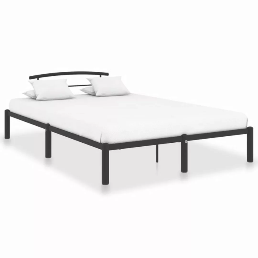 furnicato Bett Bettgestell Schwarz Metall 160x200 cm günstig online kaufen