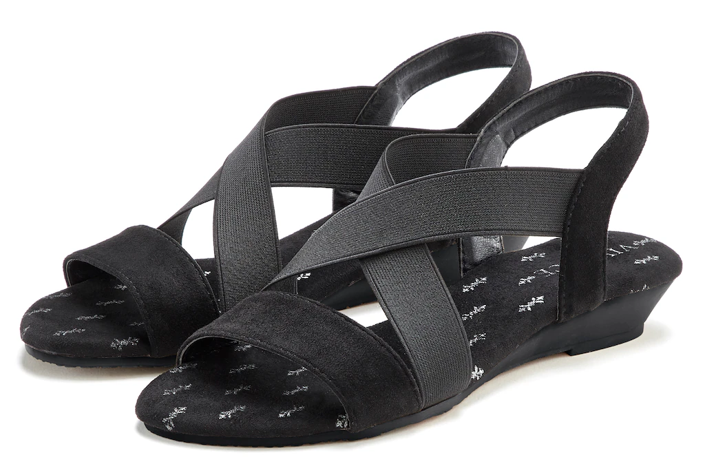 Vivance Sandalette "Sommerschuh", Sandale, Sommerschuh mit elastischen Riem günstig online kaufen