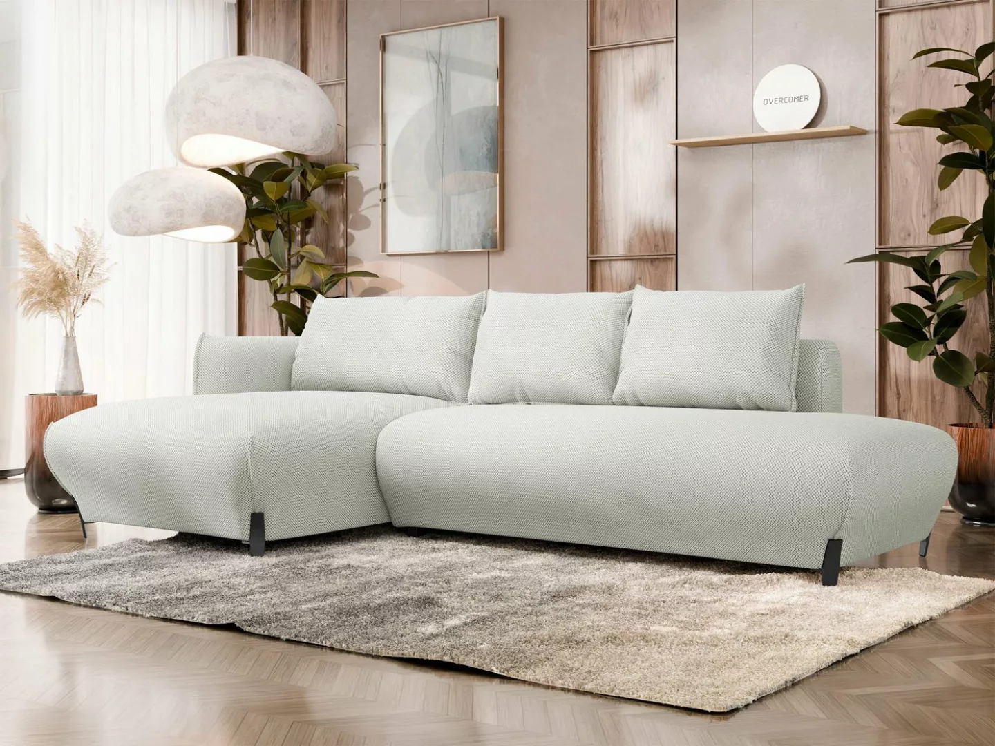 MIRJAN24 Ecksofa Foggia, mit Bettkasten und Schlaffunktion, 297x156x88 cm, günstig online kaufen