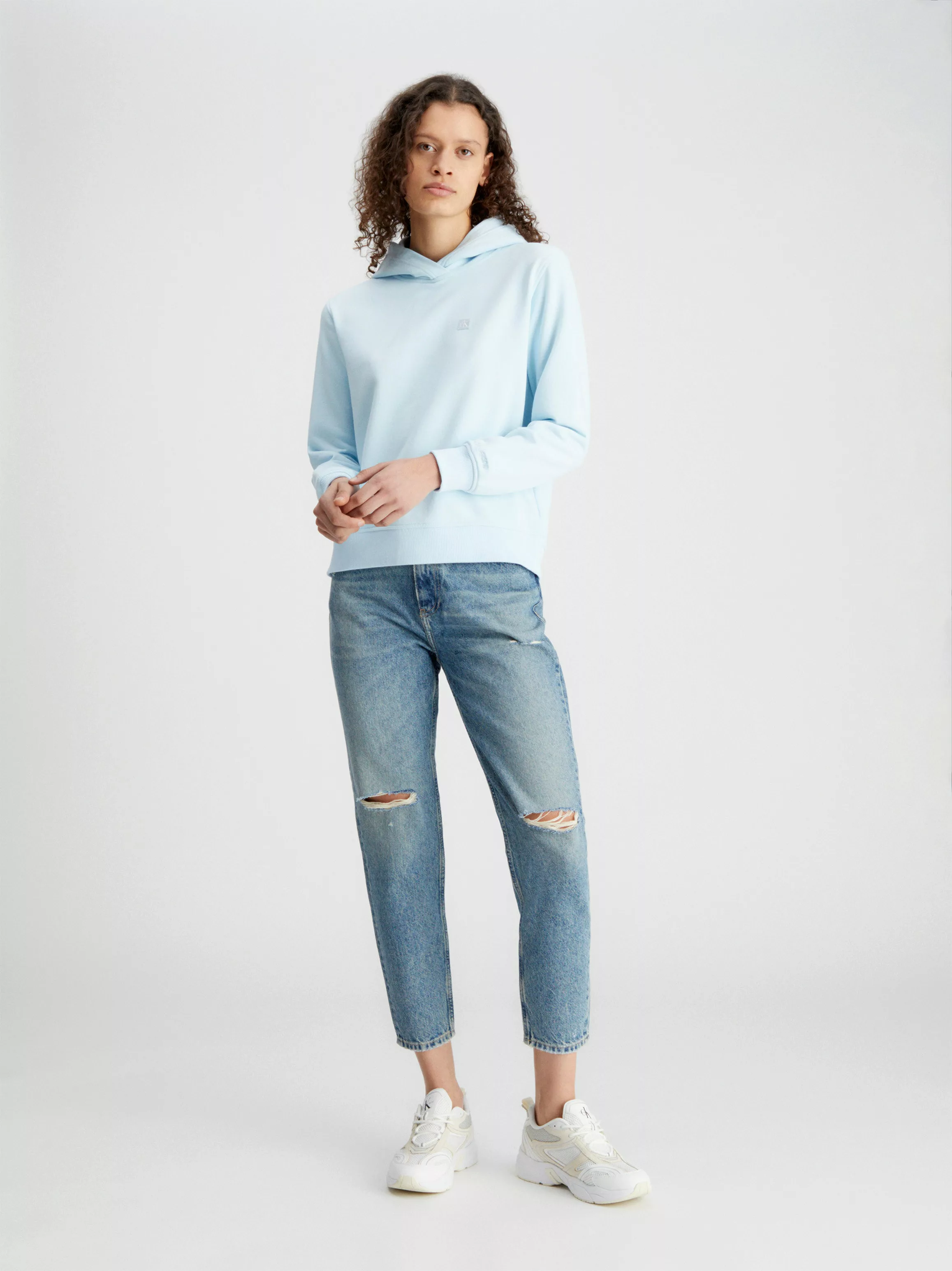 Calvin Klein Jeans Kapuzensweatshirt "CK EMBRO BADGE REGULAR HOODIE", mit L günstig online kaufen