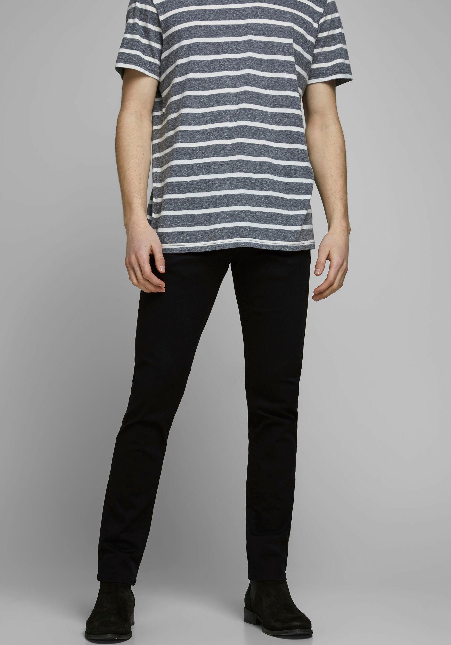 Jack & Jones Herren Jeans JJIGLENN JJICON JJ 177 50SPS - Slim Fit - Schwarz günstig online kaufen