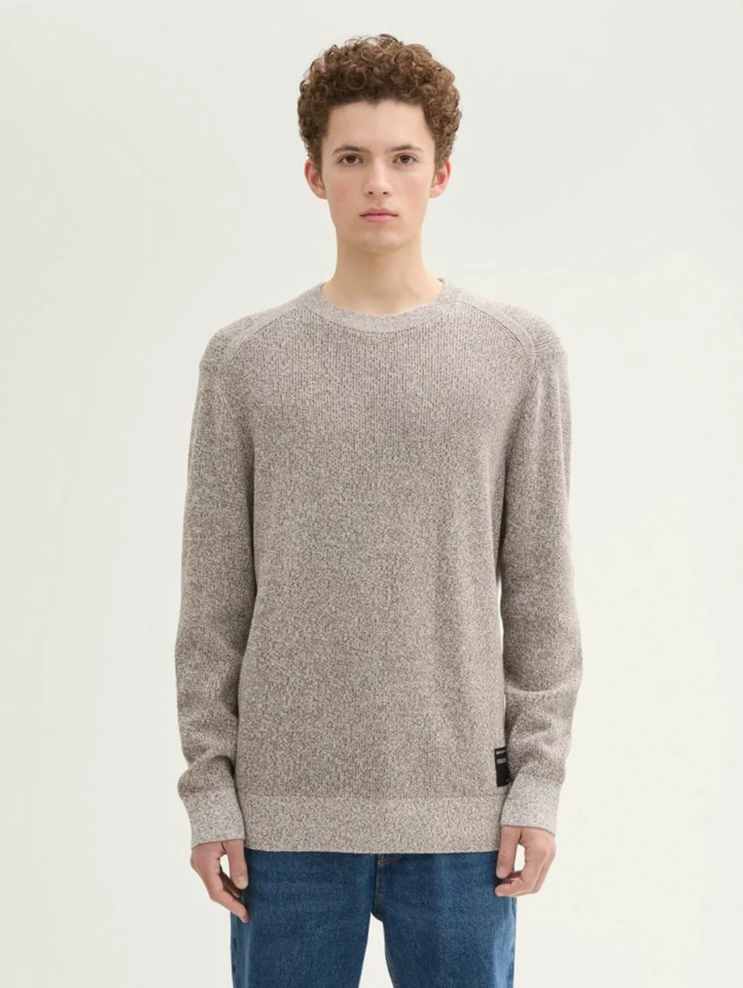 TOM TAILOR Denim Strickpullover Strickpullover in Melange Optik günstig online kaufen