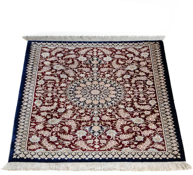 morgenland Orientteppich »Perser - Ghom - 85 x 58 cm - dunkelblau«, rechtec günstig online kaufen