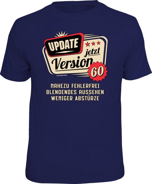 RAHMENLOS® T-Shirt zum Geburtstag - Update, jetzt Version 60 günstig online kaufen