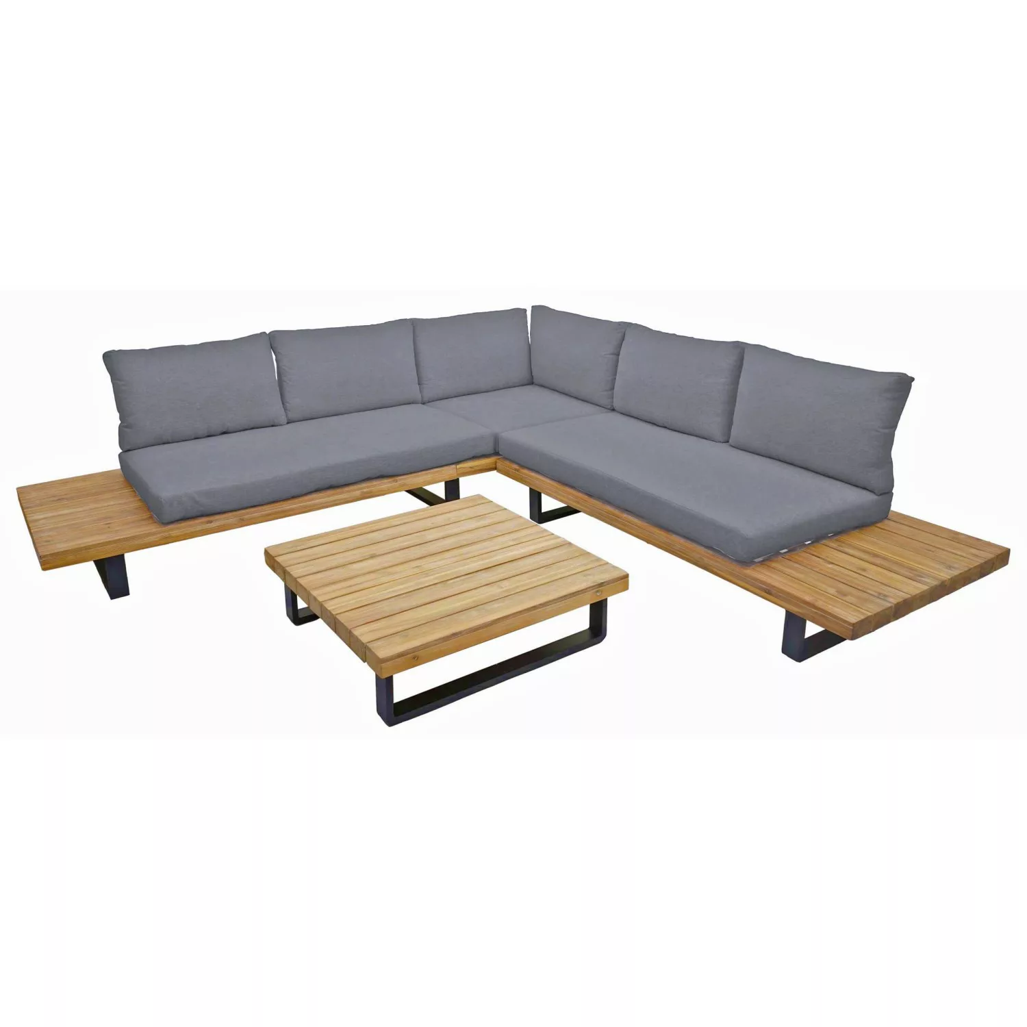 Garden Pleasure Lounge-Gruppe Acapulco 4-teilig Anthrazit FSC® günstig online kaufen