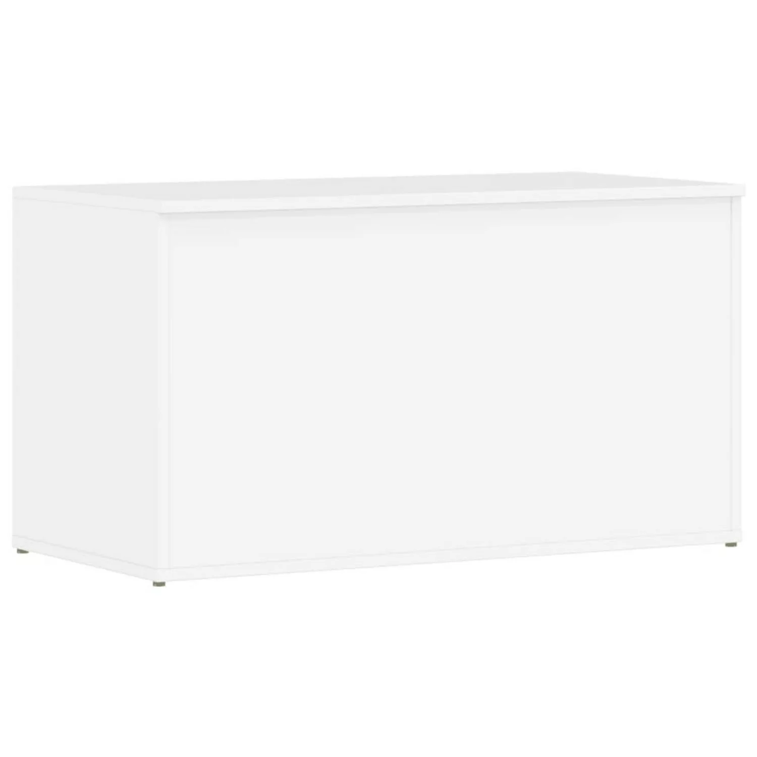 vidaXL Truhe Aufbewahrungstruhe Hochglanz-Weiß 84x42x46 cm günstig online kaufen