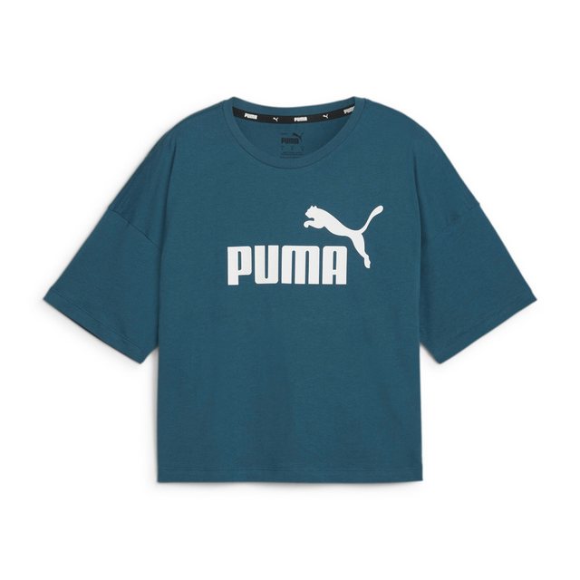 PUMA T-Shirt Puma Damen T-Shirt Essential Logo Cropped tee 586866 günstig online kaufen