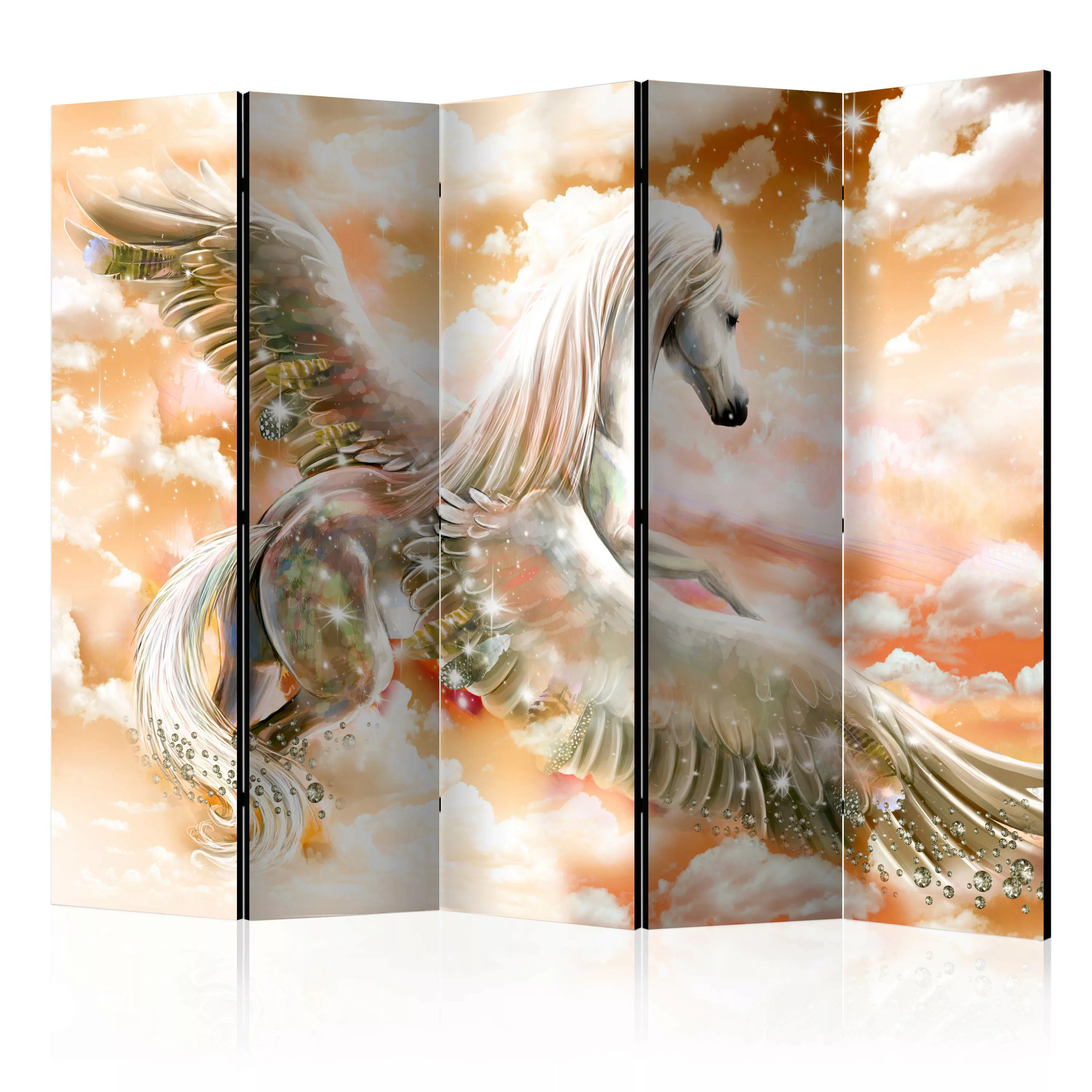 5-teiliges Paravent - Pegasus (orange) Ii [room Dividers] günstig online kaufen
