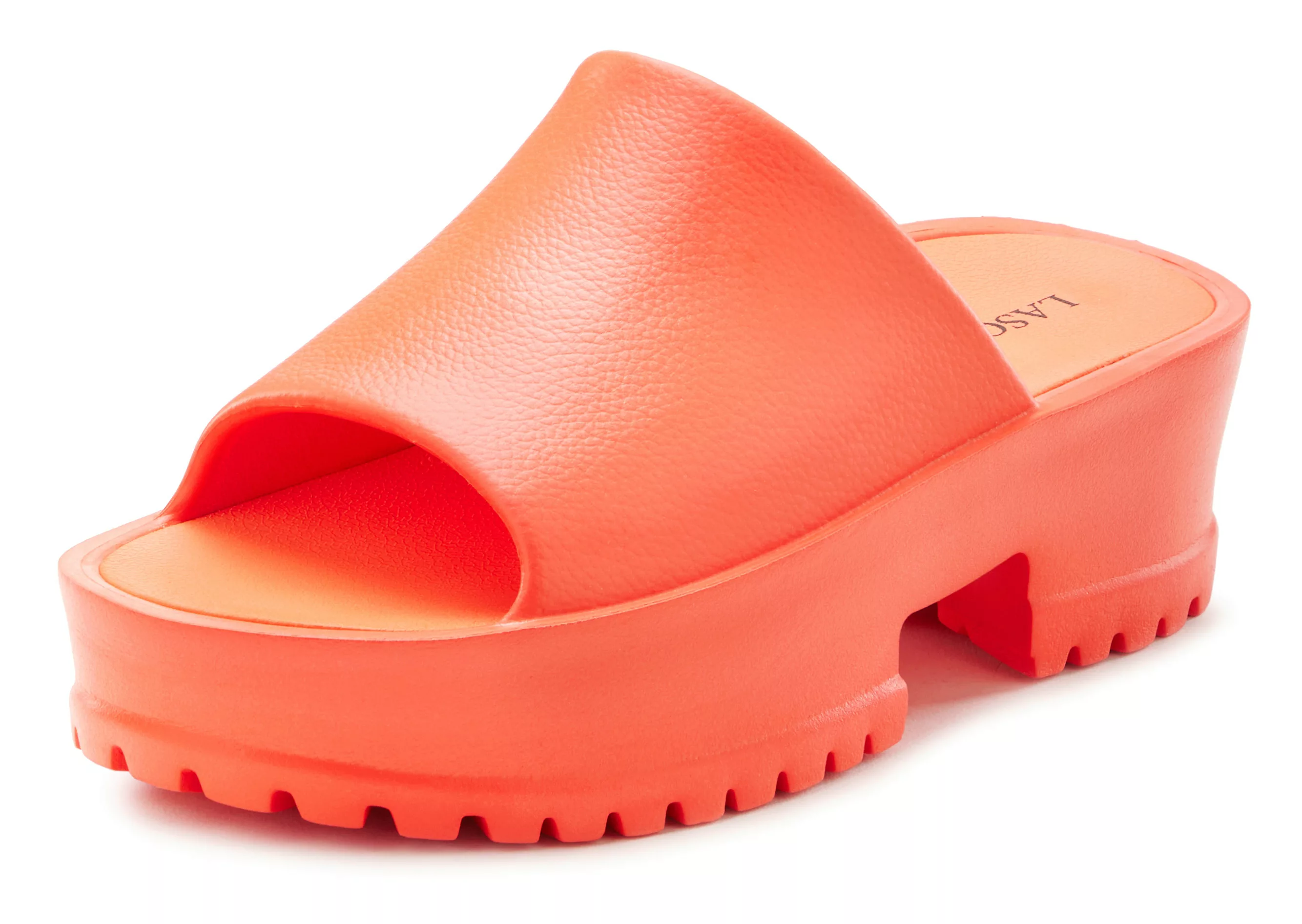 LASCANA Pantolette, Mule, Sandale, offener Schuh mit Plateausohle günstig online kaufen