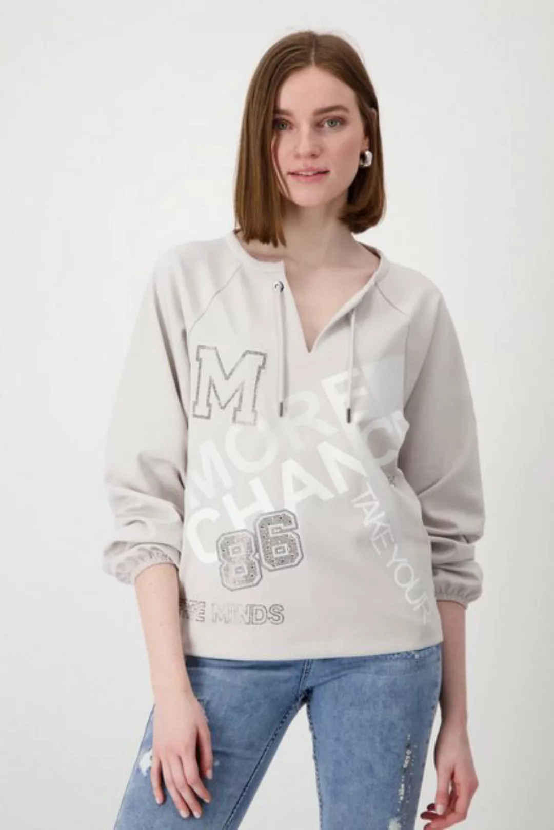 Monari Sweatshirt (1-tlg) Ziersteine günstig online kaufen