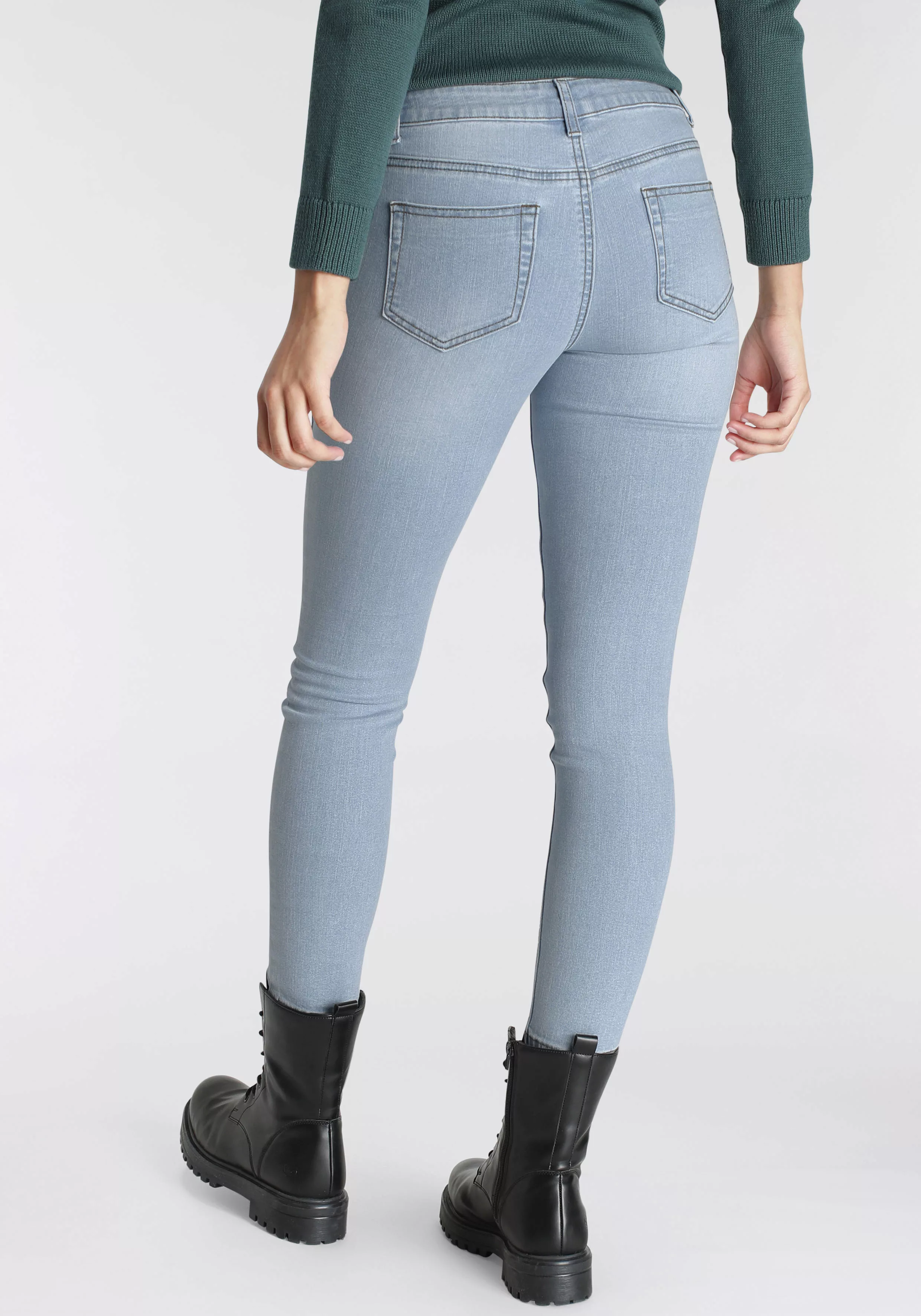 Arizona 7/8-Jeans "mit Keileinsätzen", Low Waist günstig online kaufen