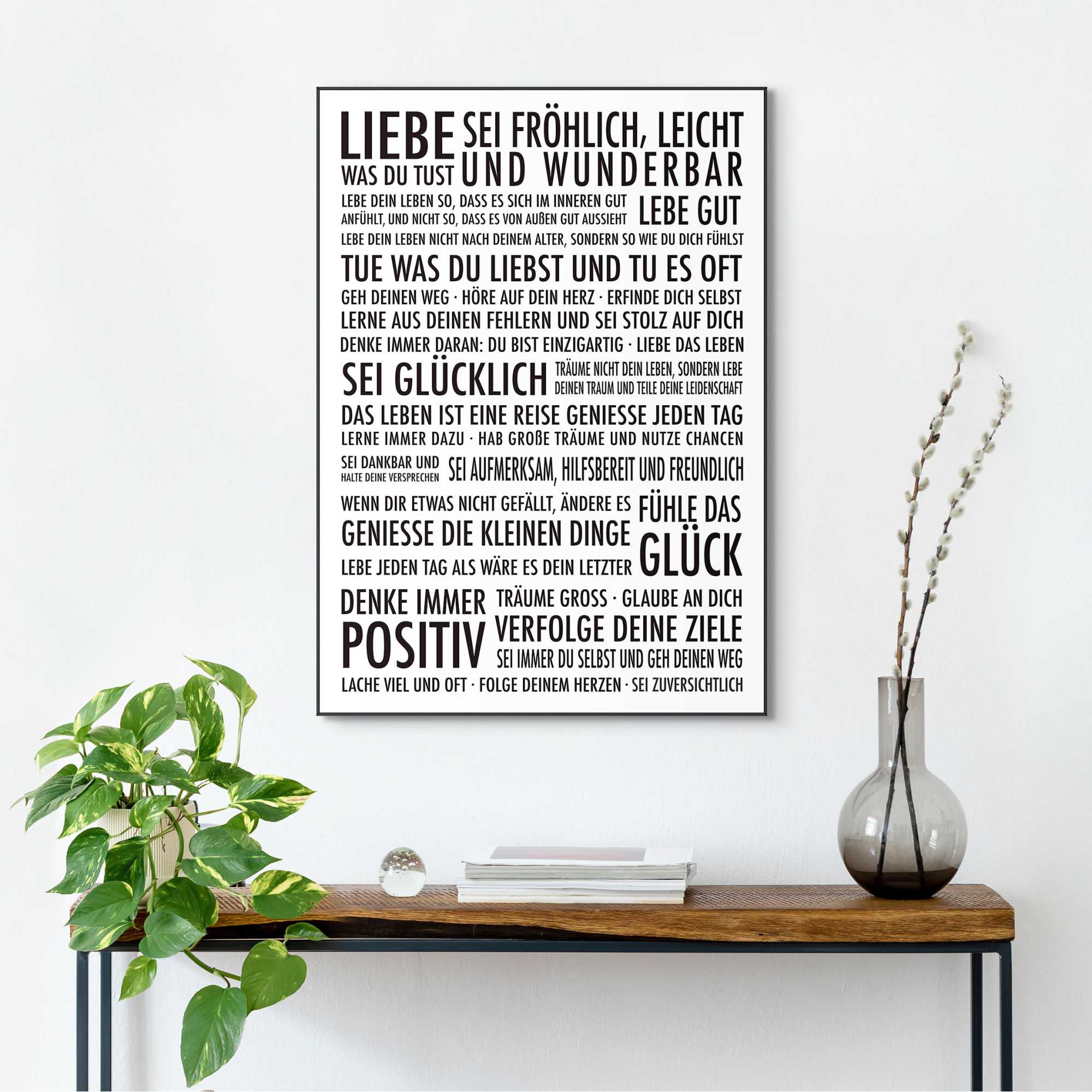 Reinders Poster "Positiv Leben" günstig online kaufen