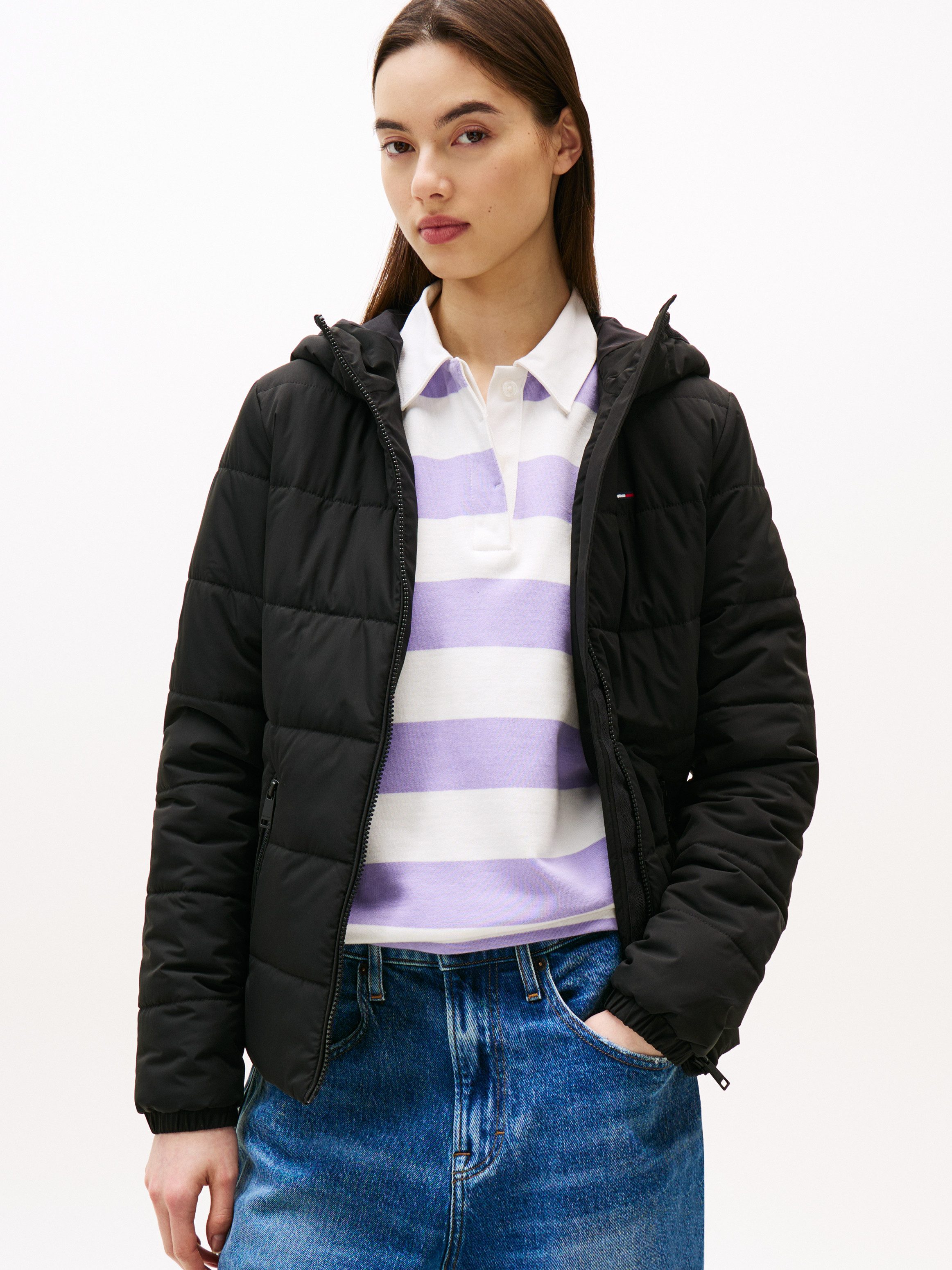 Tommy Jeans Steppjacke "TJW SLIM LW HOODED PADDED JACKET", mit Kapuze günstig online kaufen