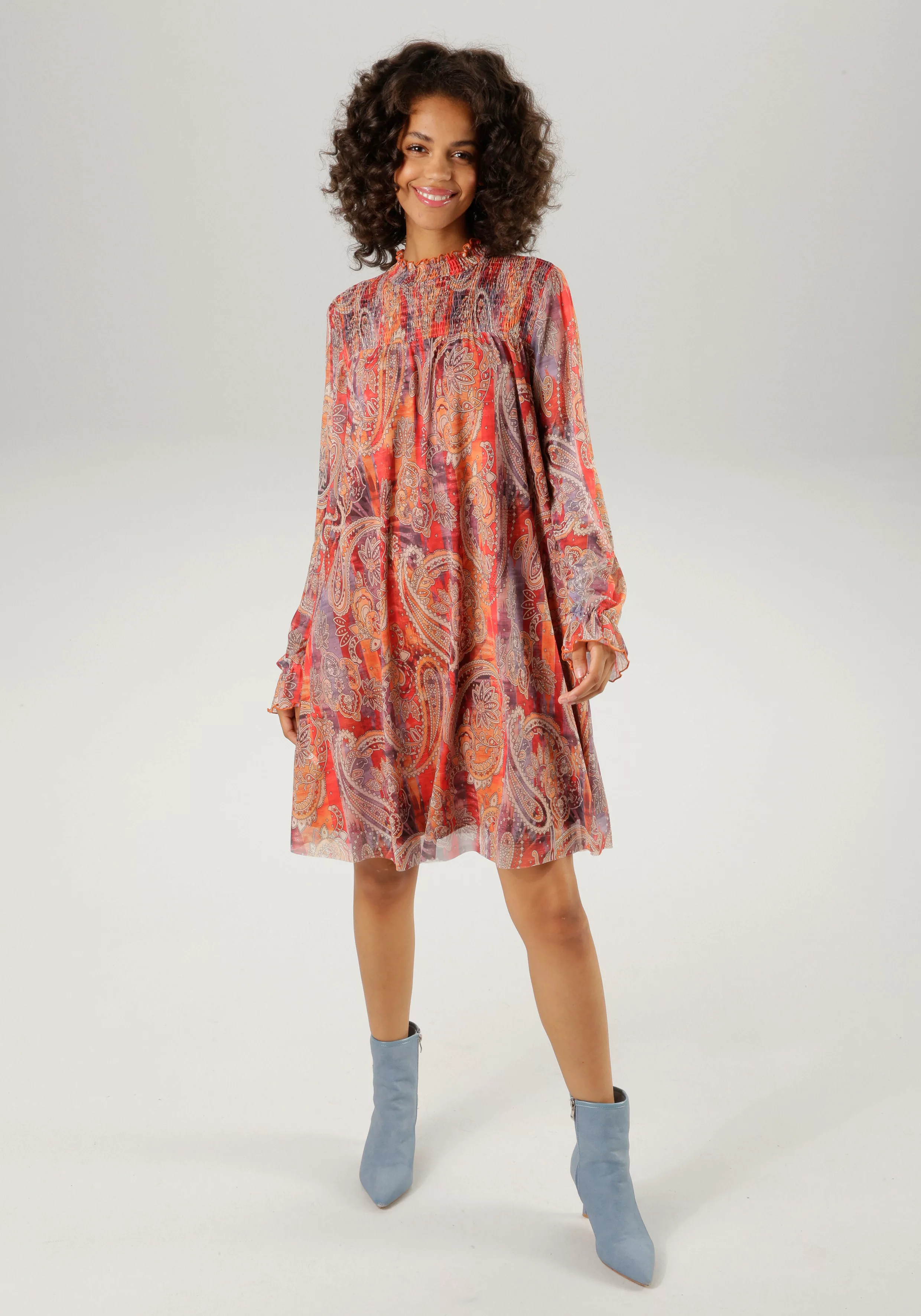 Aniston CASUAL Blusenkleid, mit farbharmonischem Paisley-Druck günstig online kaufen