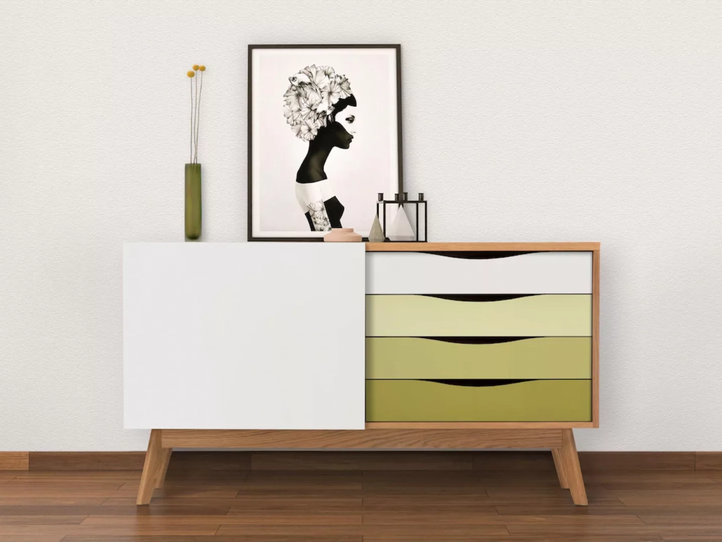 Woodman Sideboard "Hilla", Breite 130 cm, im angesagten skandinavischen Loo günstig online kaufen