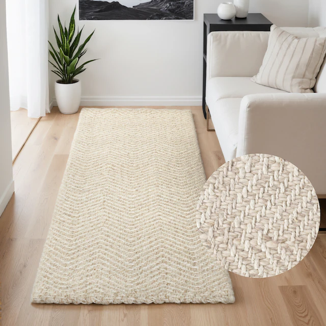 ELLE DECORATION Wollteppich »Majoli, auch als Läufer«, rechteckig, 10 mm Hö günstig online kaufen