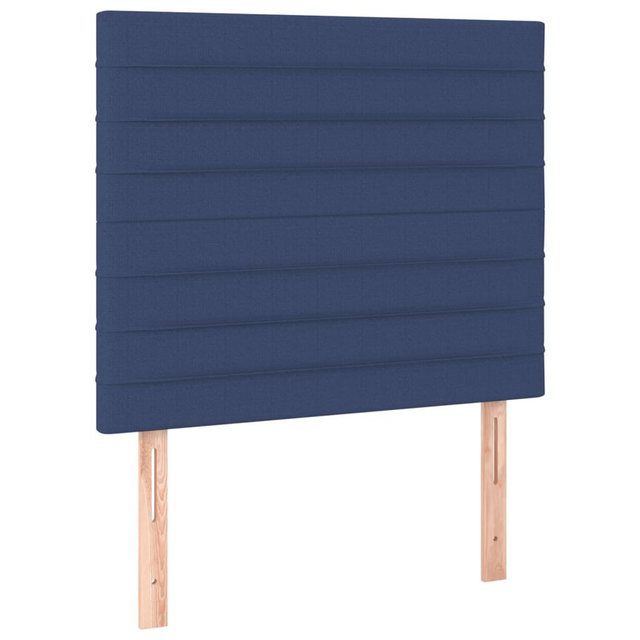 vidaXL Bett, Kopfteile 2 Stk. Blau 100x5x78/88 cm Stoff günstig online kaufen