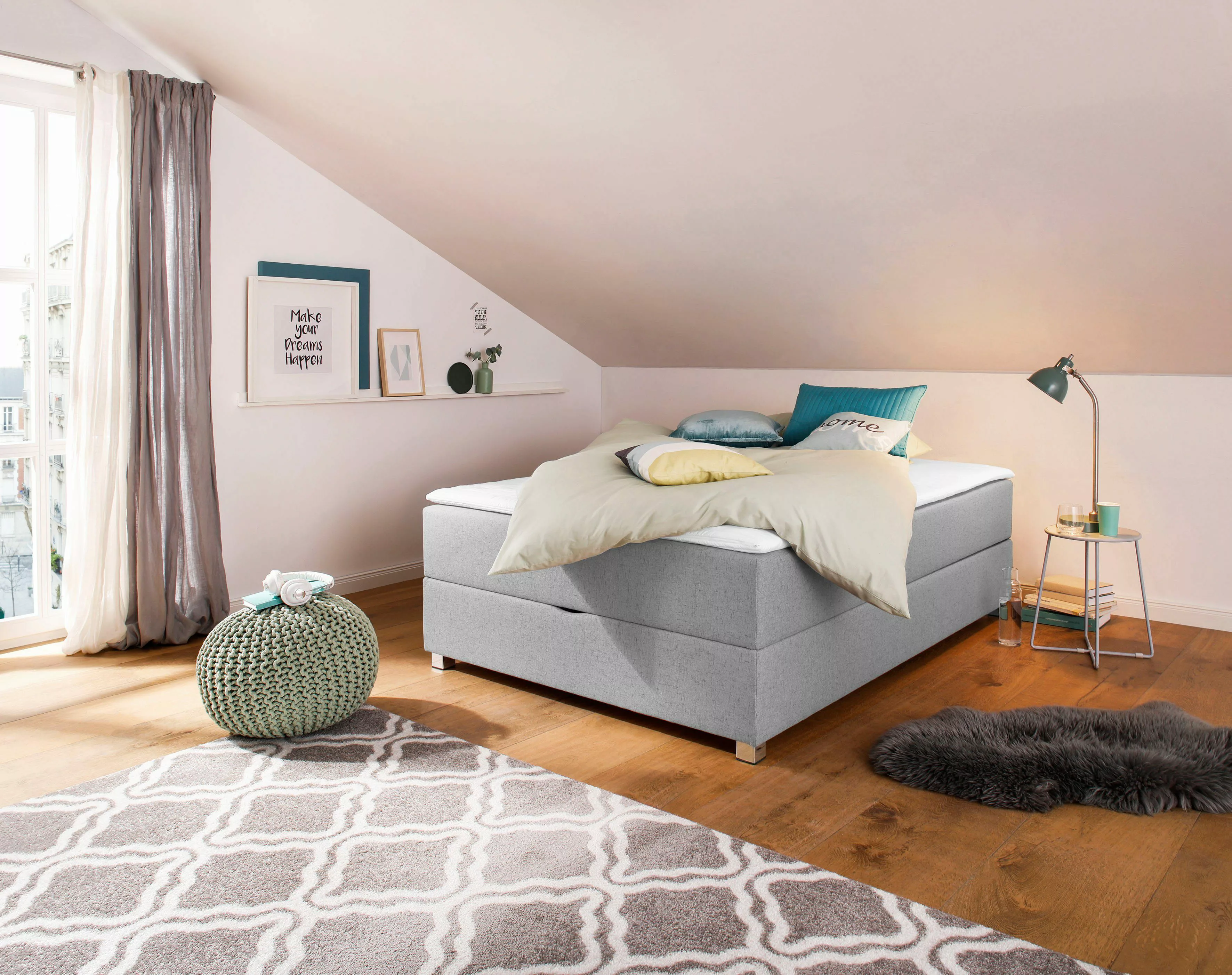 INOSIGN Boxbett "Alexis", ohne Kopfteil - ideal für Räume mit Dachschrägen; günstig online kaufen