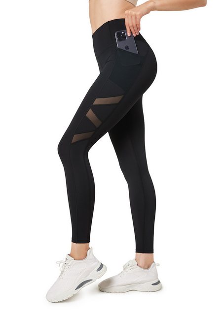 Yvette Leggings Damen Sporthose mit Mesh Tasche high waist, E110494A21 günstig online kaufen