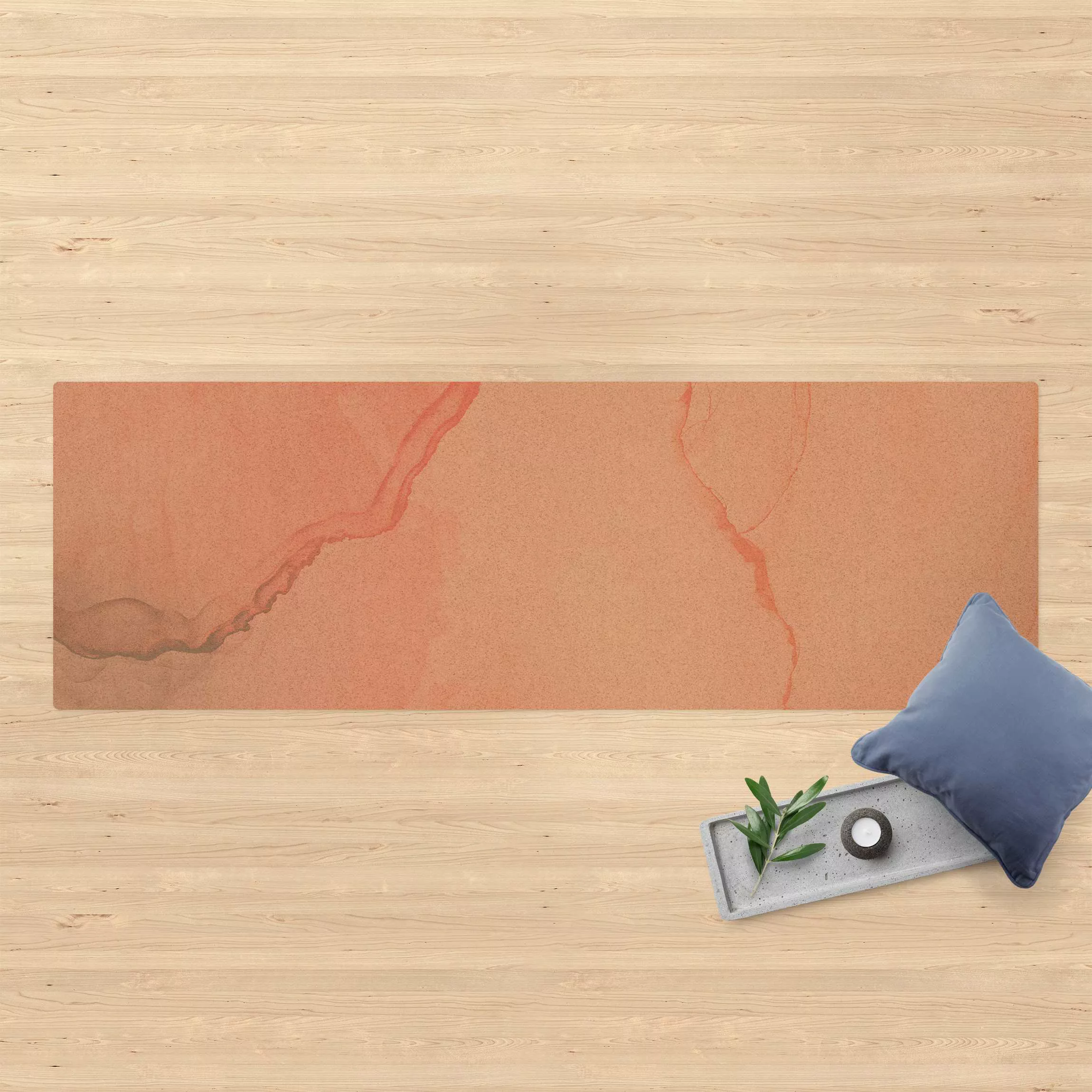 Kork-Teppich Spiel der Farben Pastell Zuckerwatte günstig online kaufen